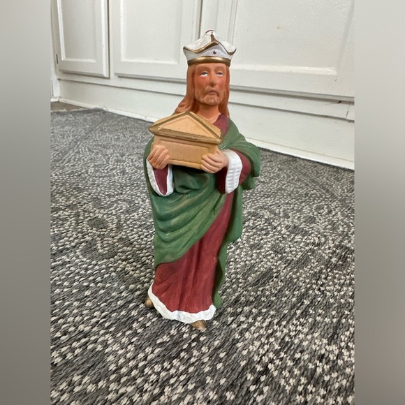 Vintage Homco Wiseman Gift Christmas Nativity Scene Replacement Figurine 5207 - Picture 10 of 12